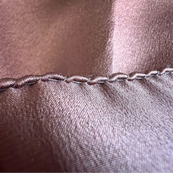 Vintage STEFANO RICCI Brown Silk Pocket Square 12”x12” - Picture 5 of 7